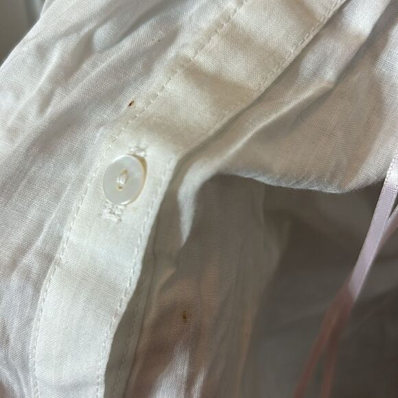 Eileen west vintage 90s coquette nightgown bow embroidered lightweight lace xs - Picture 6 of 11